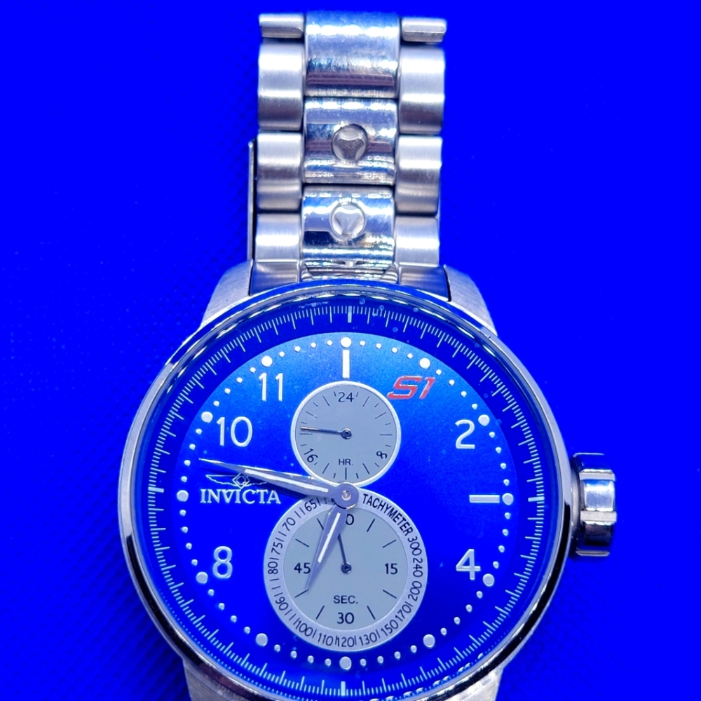 Invicta Blue Chronograph Watch
